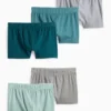 Multipack of 5 - trunks dark green