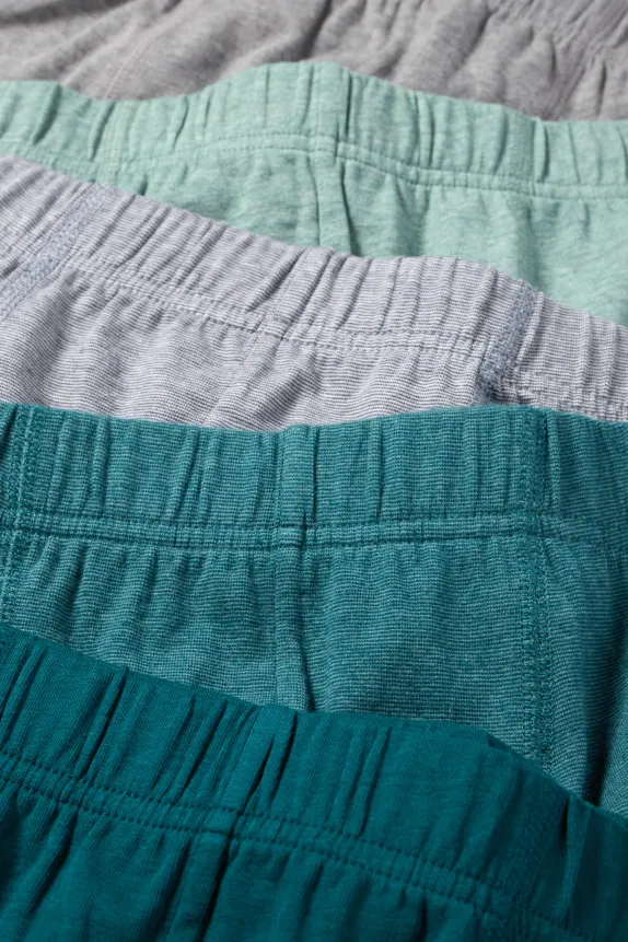 Multipack of 5 - trunks dark green