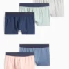 Multipack of 5 - trunks dark blue