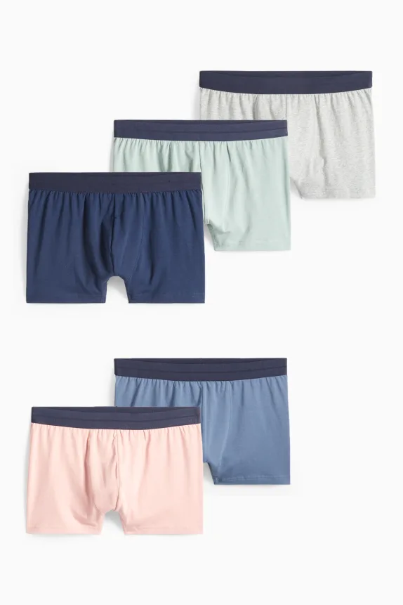 Multipack of 5 - trunks dark blue