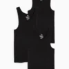 Multipack of 3 - vest - skinny rib black