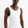 Multipack of 3 - vest - skinny rib white