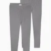 Multipack of 2 - long pants - skinny rib gray