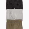 Multipack of 3 - trunks dark green