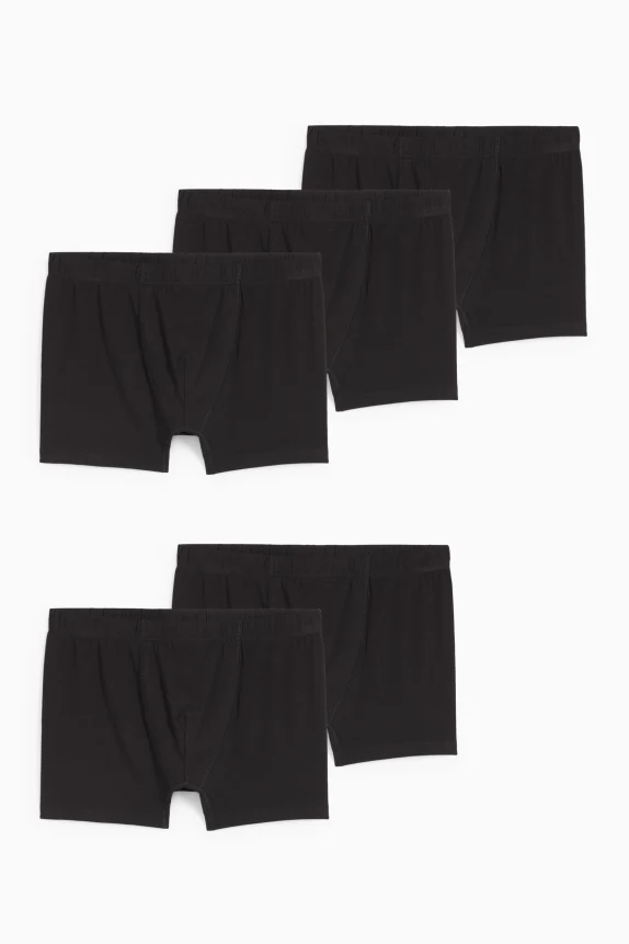 Multipack of 5 - trunks black