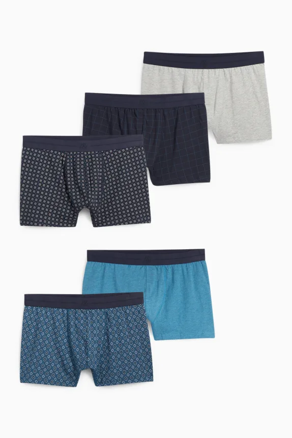 Multipack of 5 - trunks dark blue