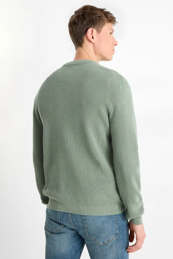 Jumper - textured green