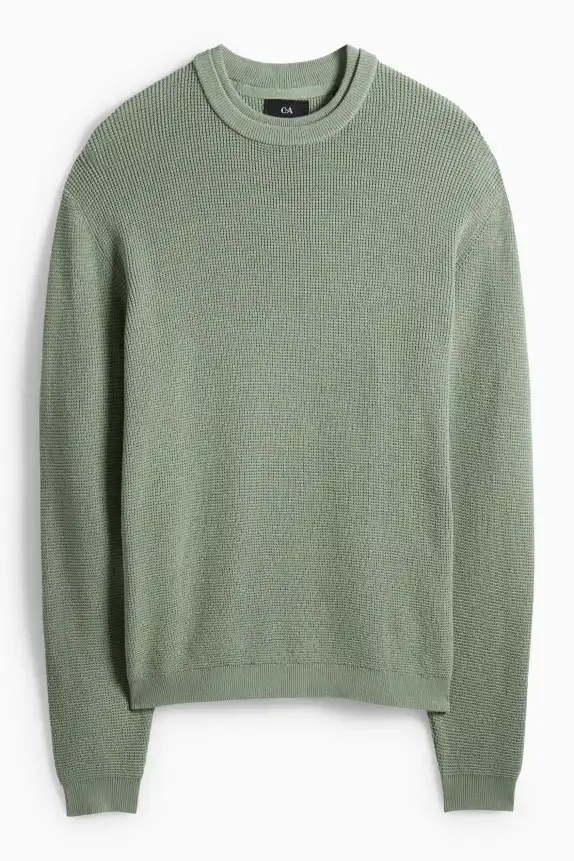 Jumper - textured green