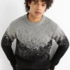 Jumper - patterned black / gray