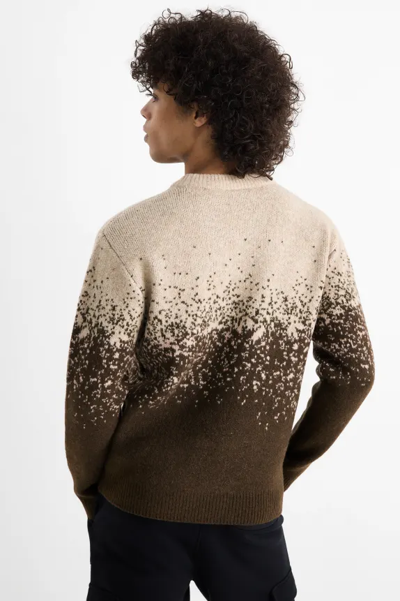 Jumper - patterned beige