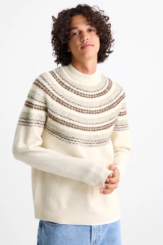 Jumper - patterned cremewhite