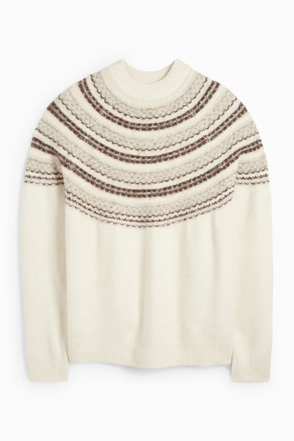 Jumper - patterned cremewhite