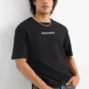 T-shirt - relaxed fit - ribbed black