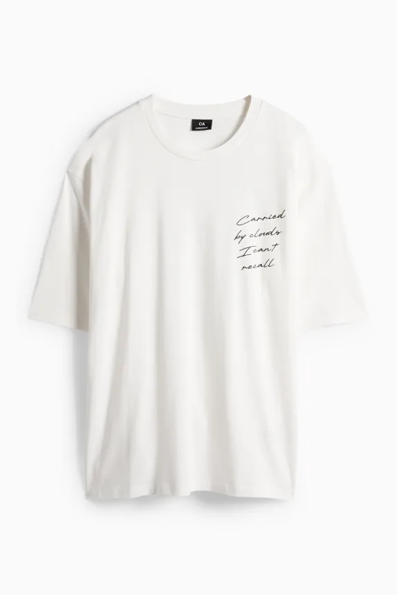 T-shirt - oversized white