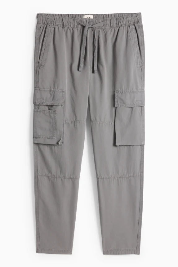 Cargo trousers - relaxed fit gray