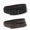 Reversible belt - faux leather dark brown
