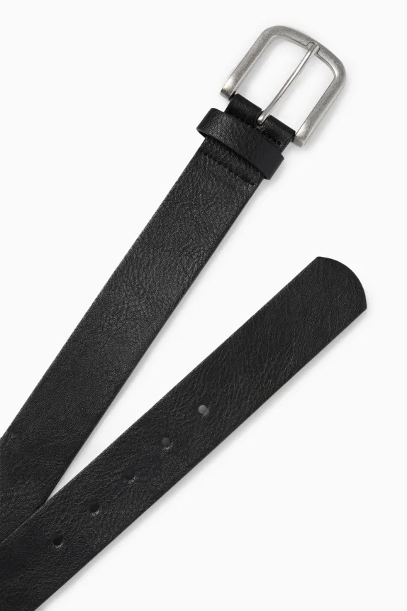 Belt - faux leather black