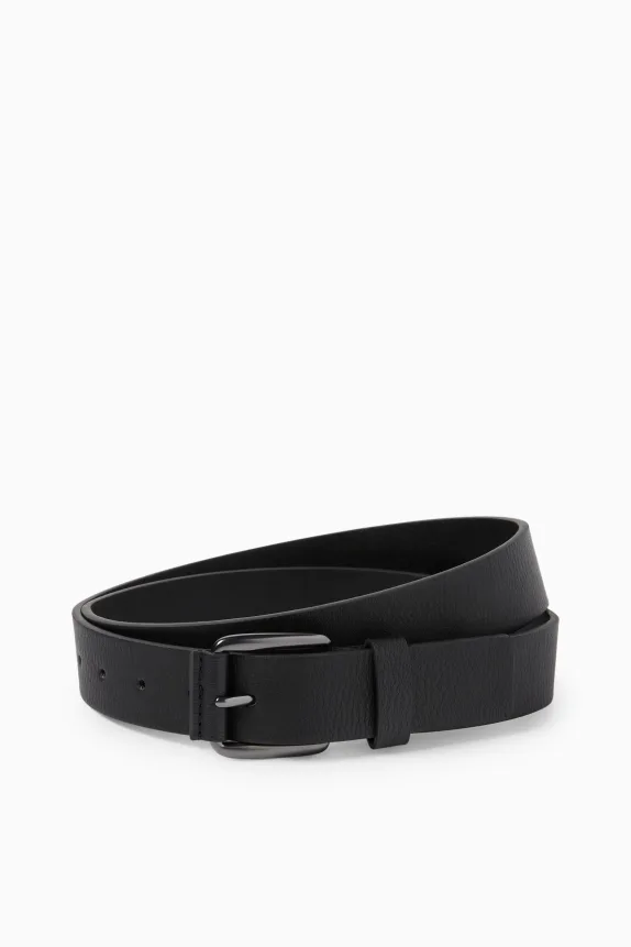 Belt - faux leather black
