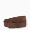 Belt - faux leather dark brown