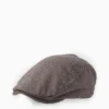 Flat cap - patterned brown