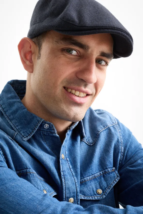 Flat cap dark blue