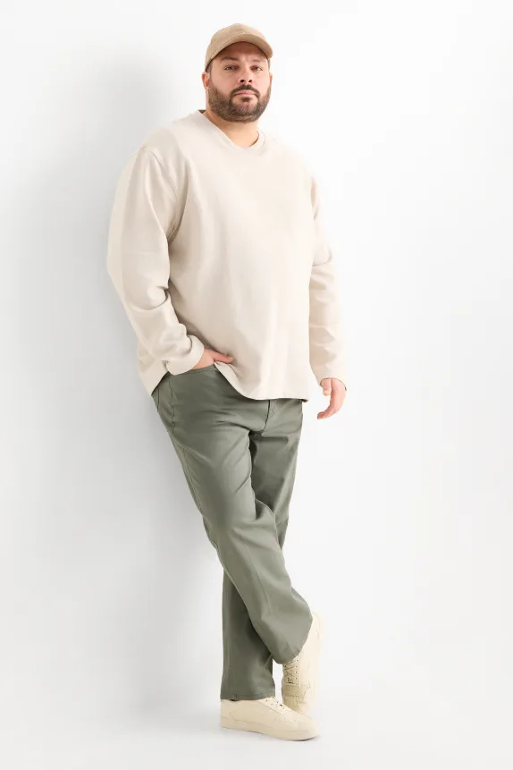 Trousers - regular fit dark green