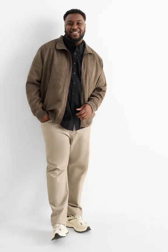 Trousers - regular fit taupe
