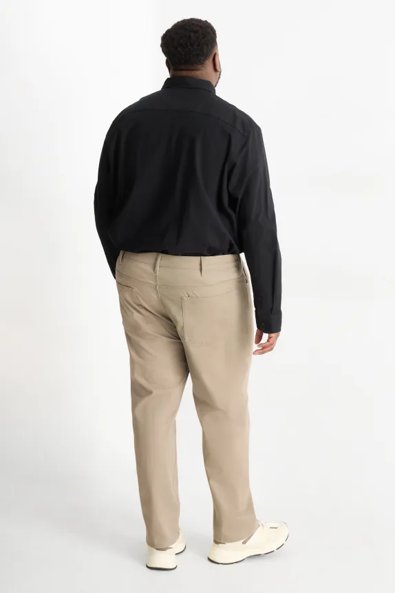 Trousers - regular fit taupe