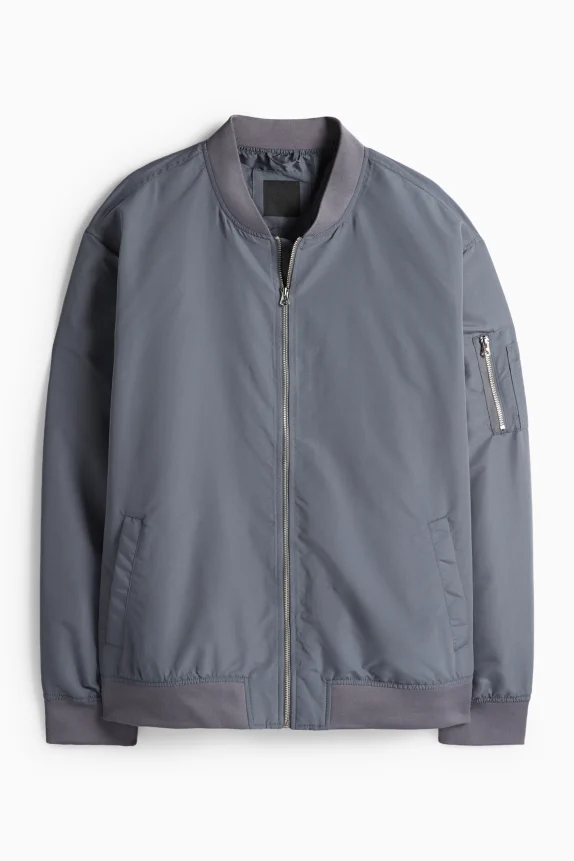 Bomber jacket dark gray