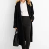 Cloth trousers - high waist - tapered fit black