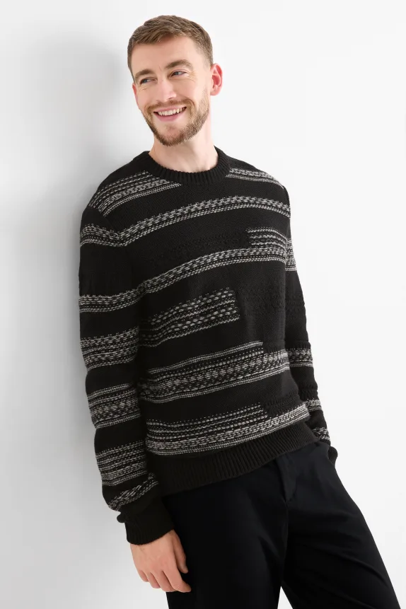 Jumper - patterned black