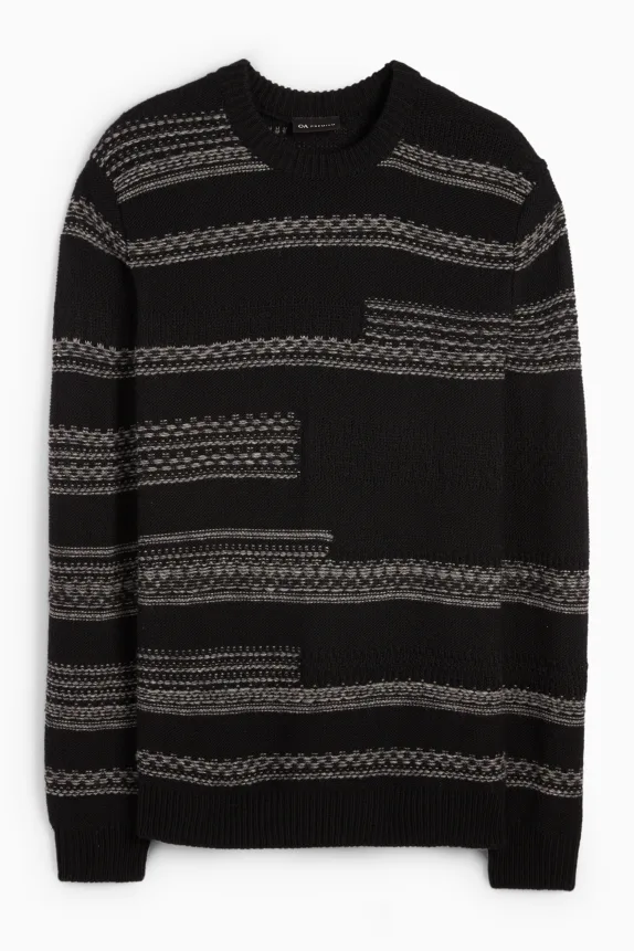 Jumper - patterned black