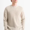 Jumper - textured beige