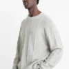 Jumper - textured light blue