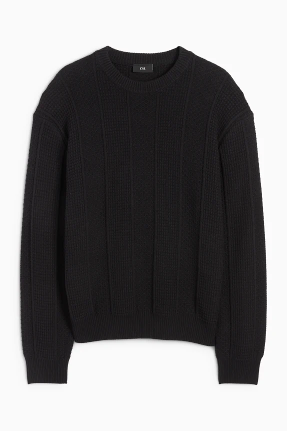 Jumper - textured black