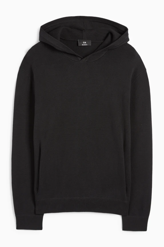 Hooded jumper black
