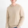 Hooded jumper beige
