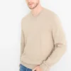 Fine knit jumper light beige