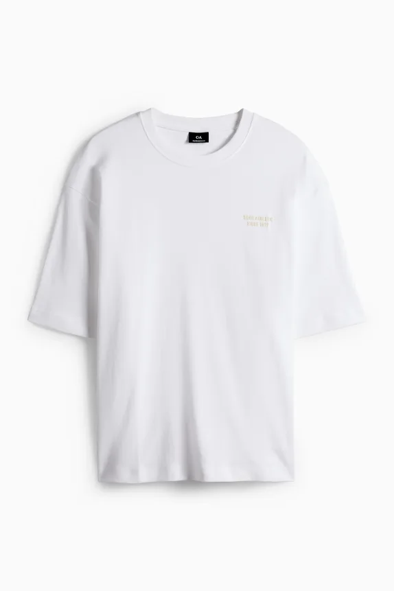 T-shirt - oversized white