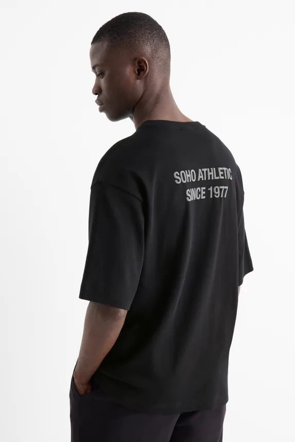 T-shirt - oversized black