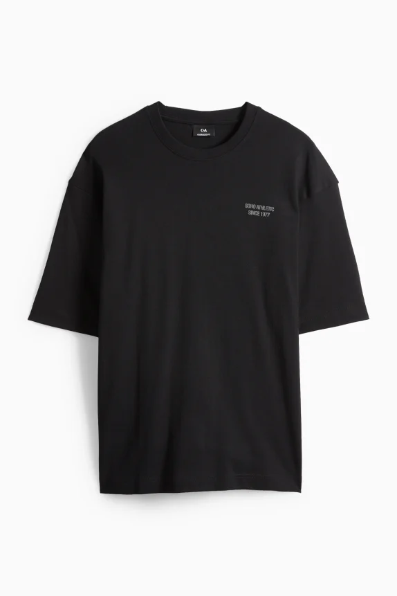 T-shirt - oversized black