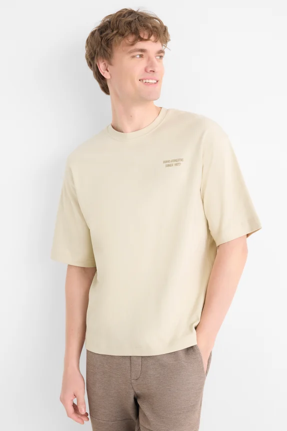 T-shirt - oversized light beige