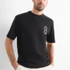 Technical top - relaxed fit black