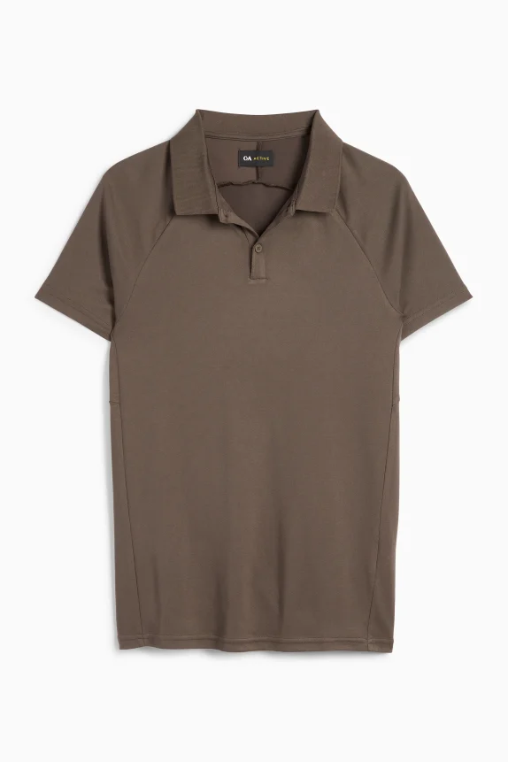 Active polo shirt brown