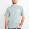 Technical top - relaxed fit light blue