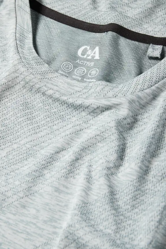 Technical top - regular fit turquoise