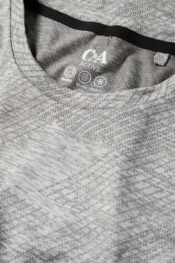 Technical top - regular fit gray