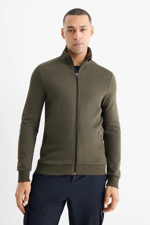 Track jacket dark green