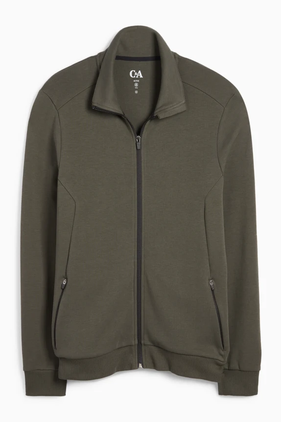 Track jacket dark green