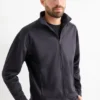 Technical zip-through sweatshirt dark blue